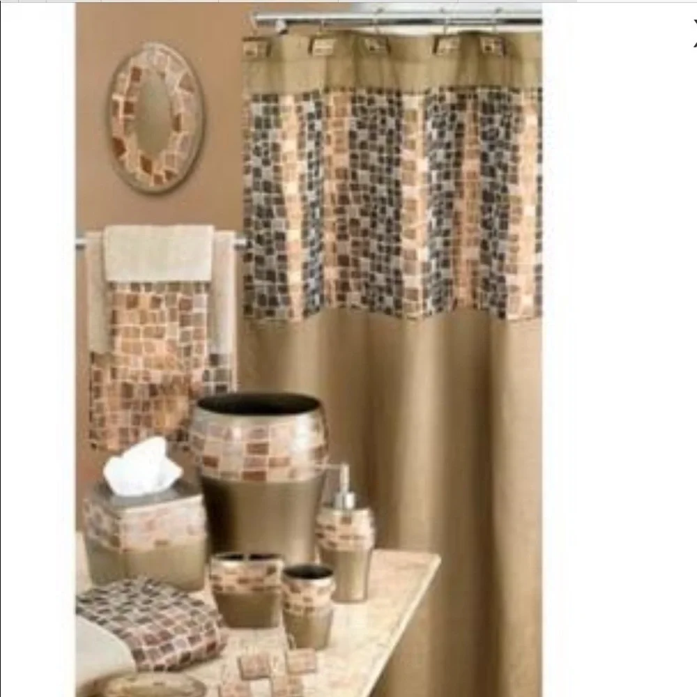 Mosaic Stone Bronze Lotion Pump Soap Dispenser
